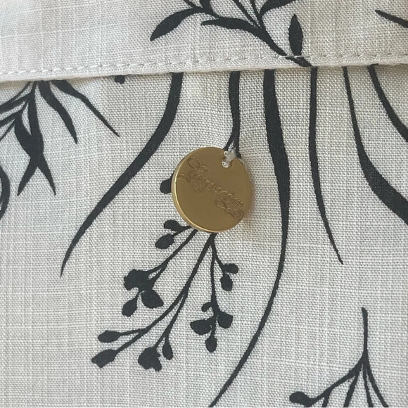 Anthropologie especia ruffle button up blouse novelty print long sleeve size S - Picture 3 of 9